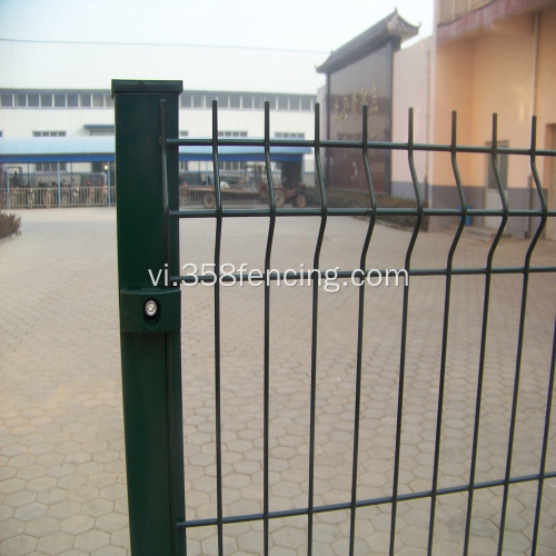 Ngoài trời mạ kẽm PVC tráng Panel hàn hàng rào